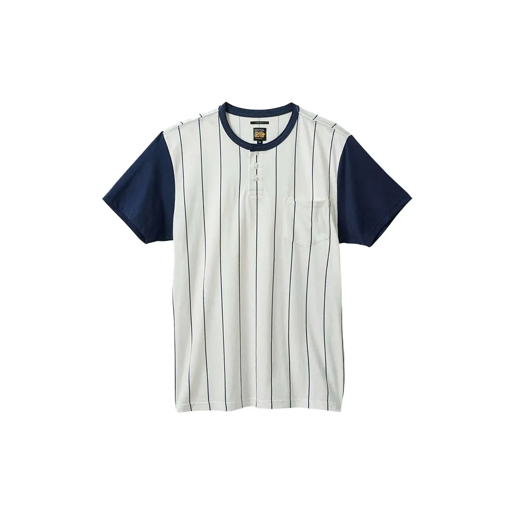 20th Anniversary Detroit Henley Pocket T-Shirt White/Navy