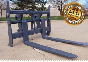 60" JRB Construction Utility Forks, 19,700 Lb Capacity, 96" Carriage, Manual Type