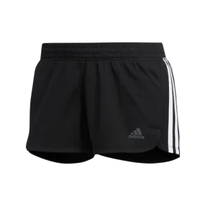 Adidas Pacer 3-Stripes Knit Shorts - Womens - Black