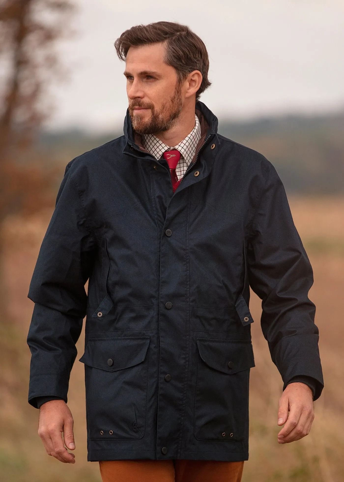 ALAN PAINE Fernley Field Coat - Mens Waterproof - Navy