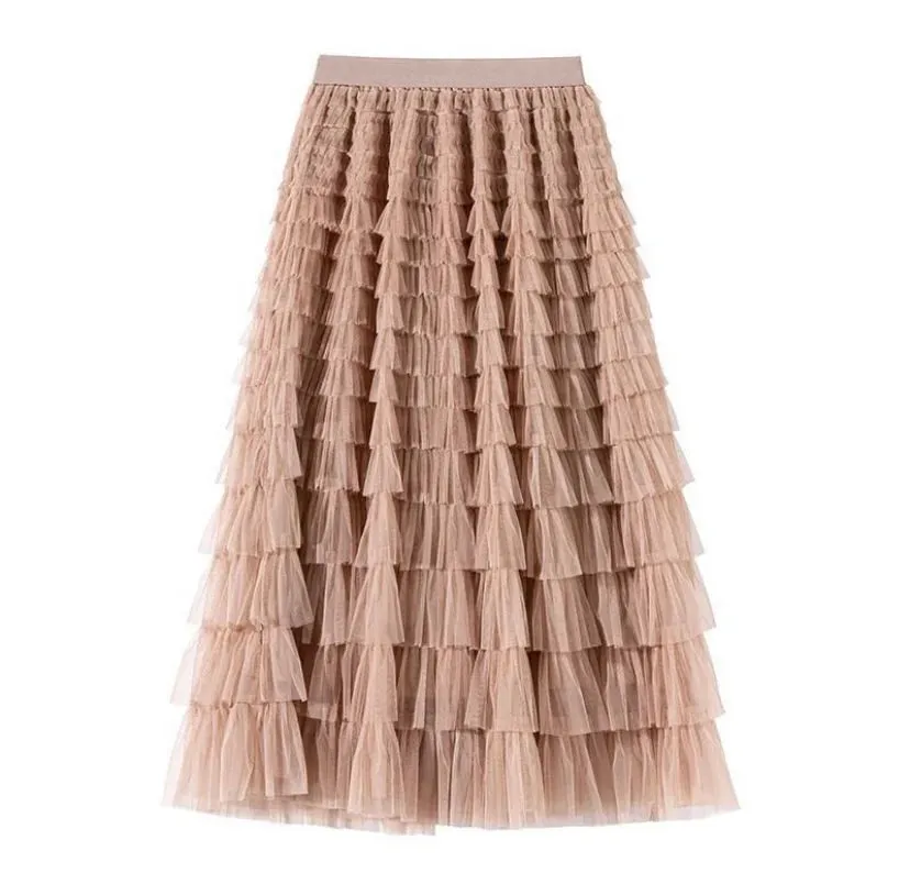 Angelina Tulle Skirt - Neutrals