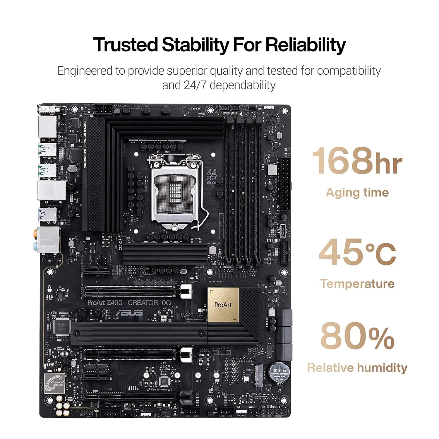 ASUS PROART Z490 CREATOR INTEL LGA1200 MOTHERBOARD