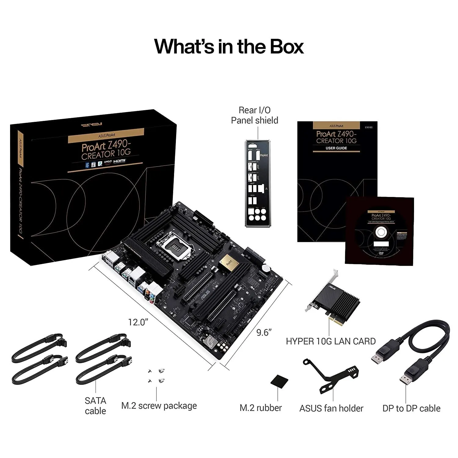 ASUS PROART Z490 CREATOR INTEL LGA1200 MOTHERBOARD