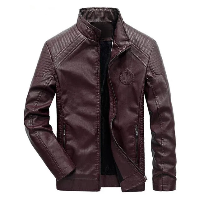 Autumn And Winter men's leather jacket Europe and America leisure leather jacket