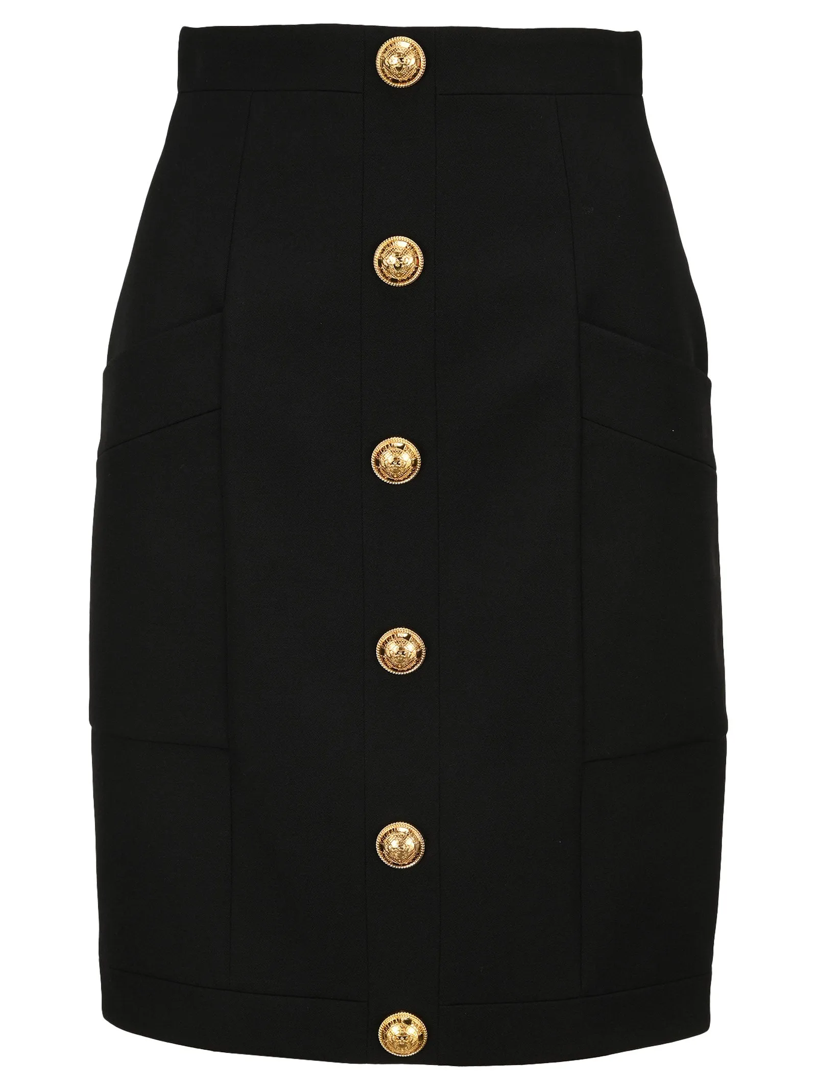 Balmain Buttons Detailed Pencil Skirt