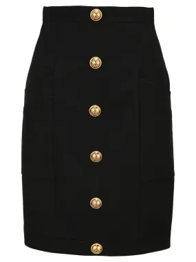 Balmain Buttons Detailed Pencil Skirt