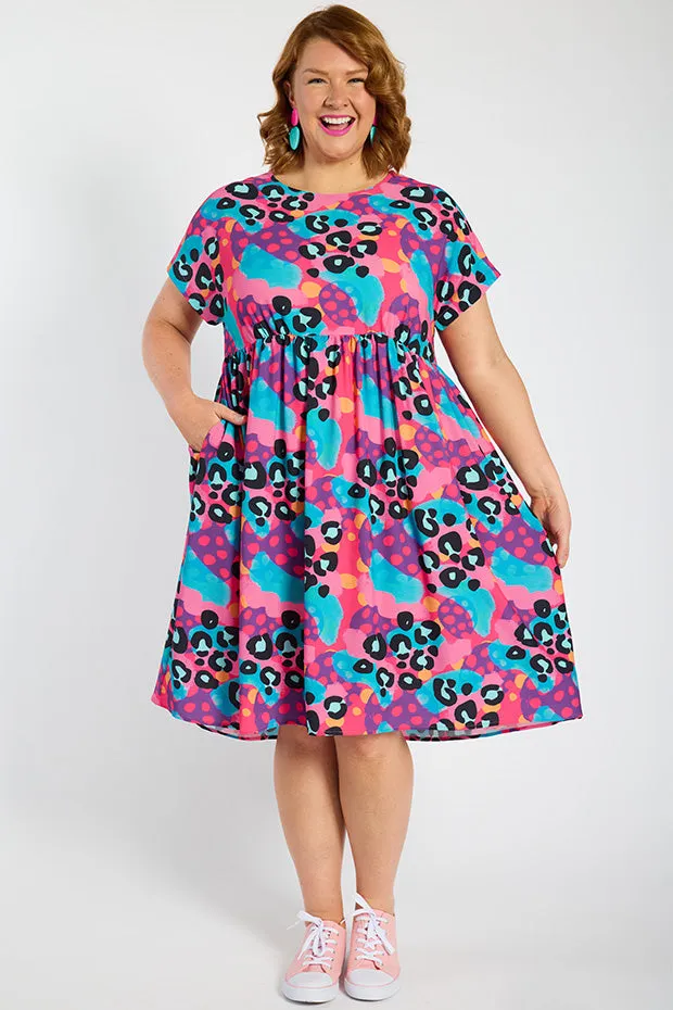 Bam Inky Leopard Dress