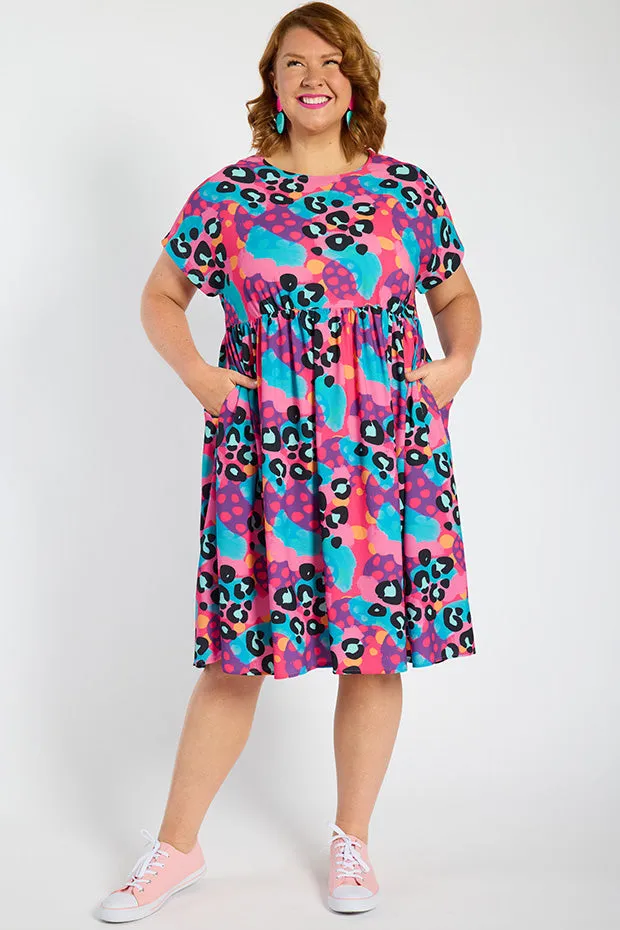 Bam Inky Leopard Dress