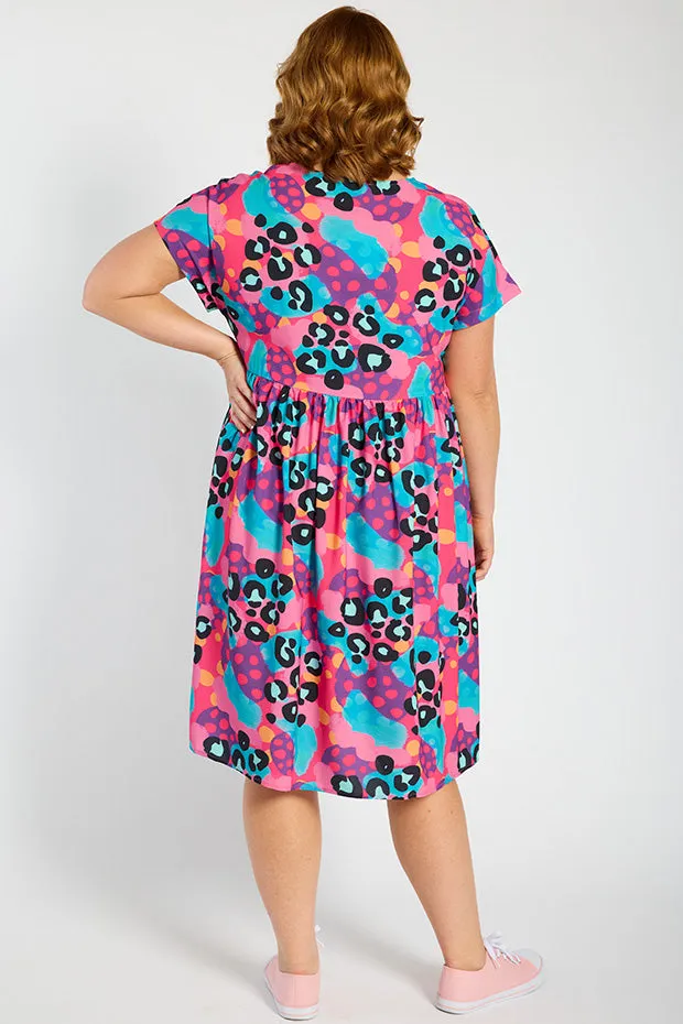 Bam Inky Leopard Dress