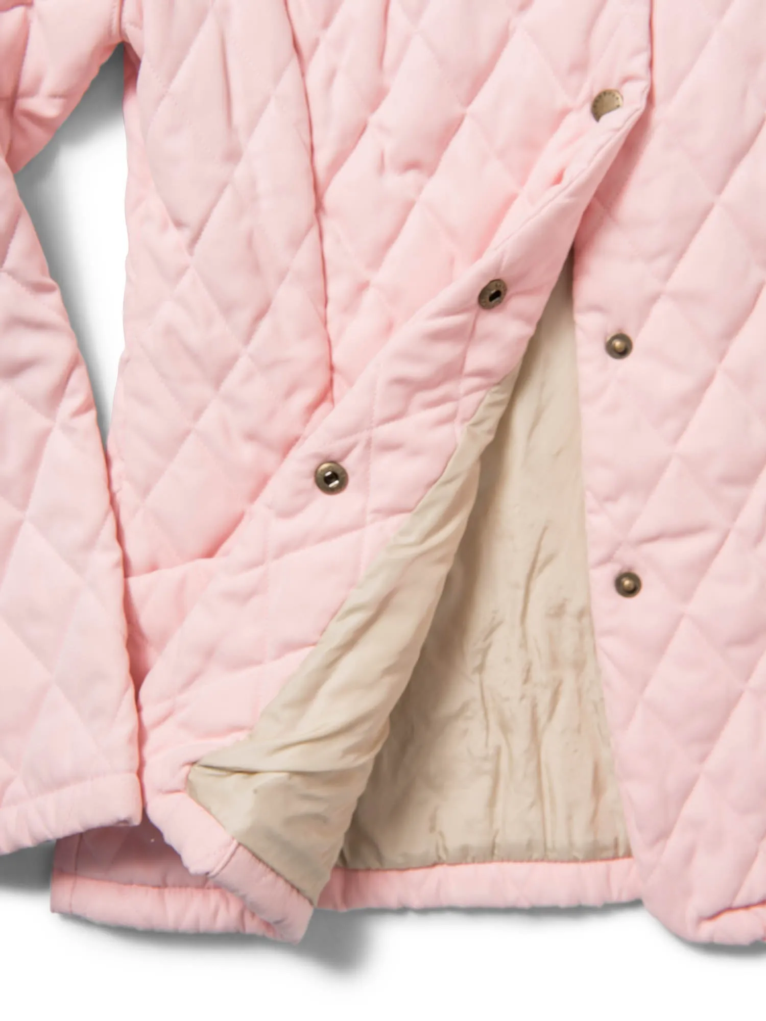 Barbour Logo Quilted Utility Jacket Light Pink