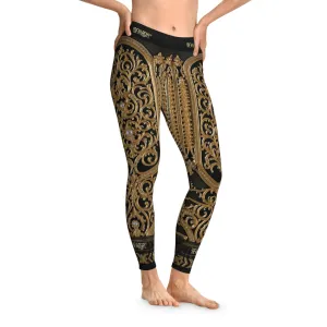 Baroque Pearls Leggings Women Decorative Baroque Leggings Casual Wear Spandex Leggings Women Lounge Wear | D20229