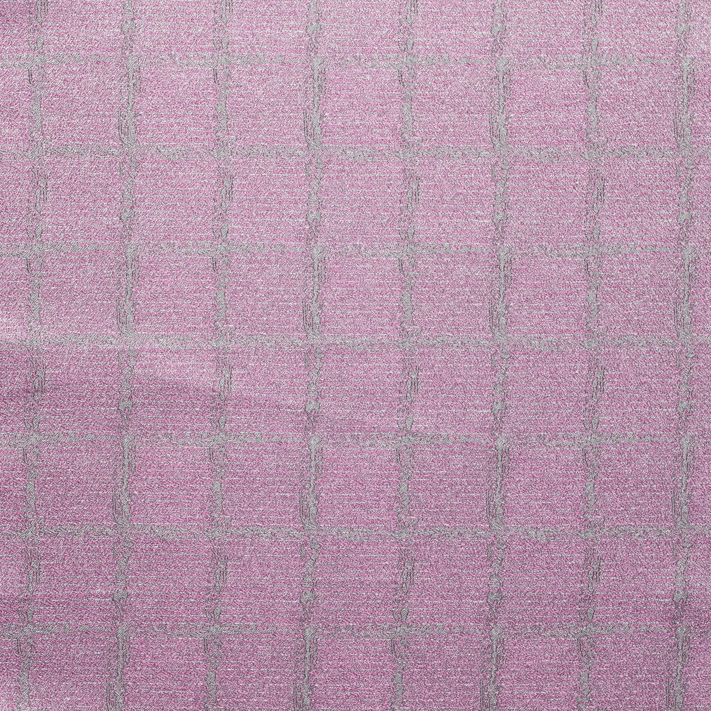 Blush Textured Check Pocket Square