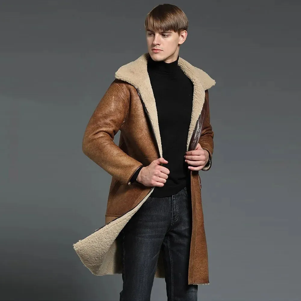 Brown B3 Shearling Coat