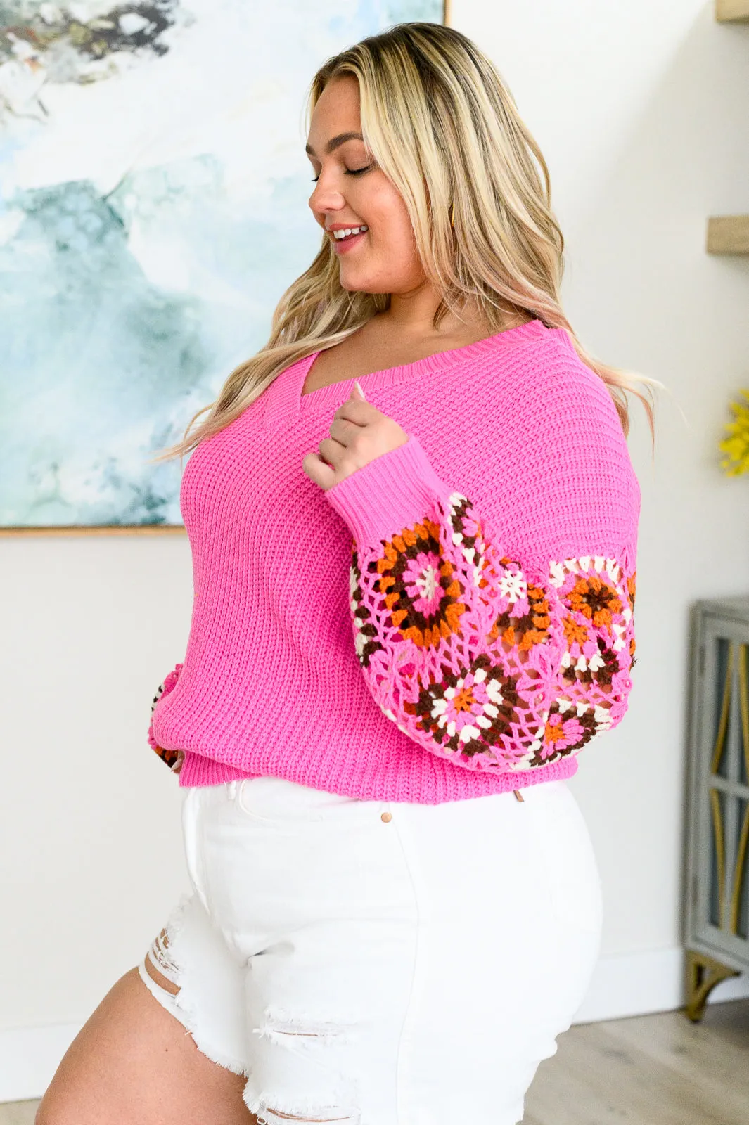 Can't Stop this Feeling V-Neck Knit Sweater - Bibi