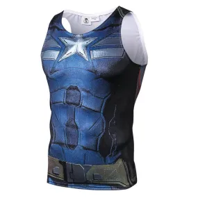 CAPTAIN AMERICA Compression Tank Top