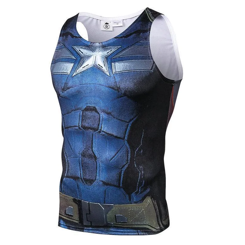 CAPTAIN AMERICA Compression Tank Top