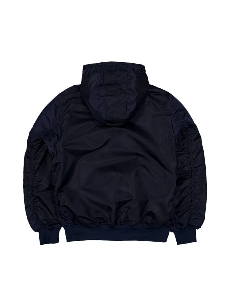 CHICAGO BEARS X ALPHA X NEW ERA HOODED MA-1 BOMBER JACKET