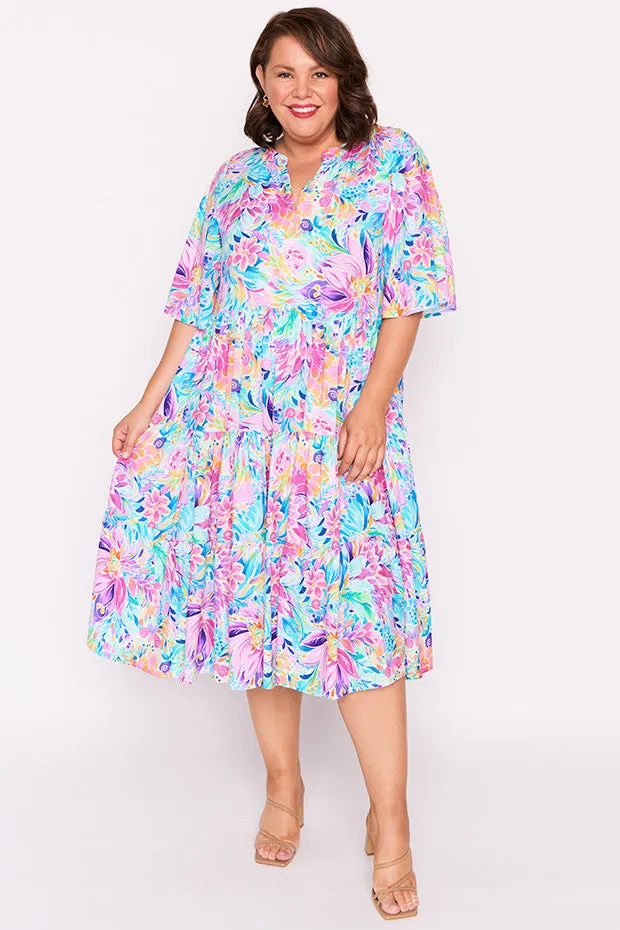 Chrissie Rainbow Bloom Dress