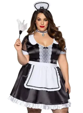 Classic French Maid Sexy Womens Plus Size Costume