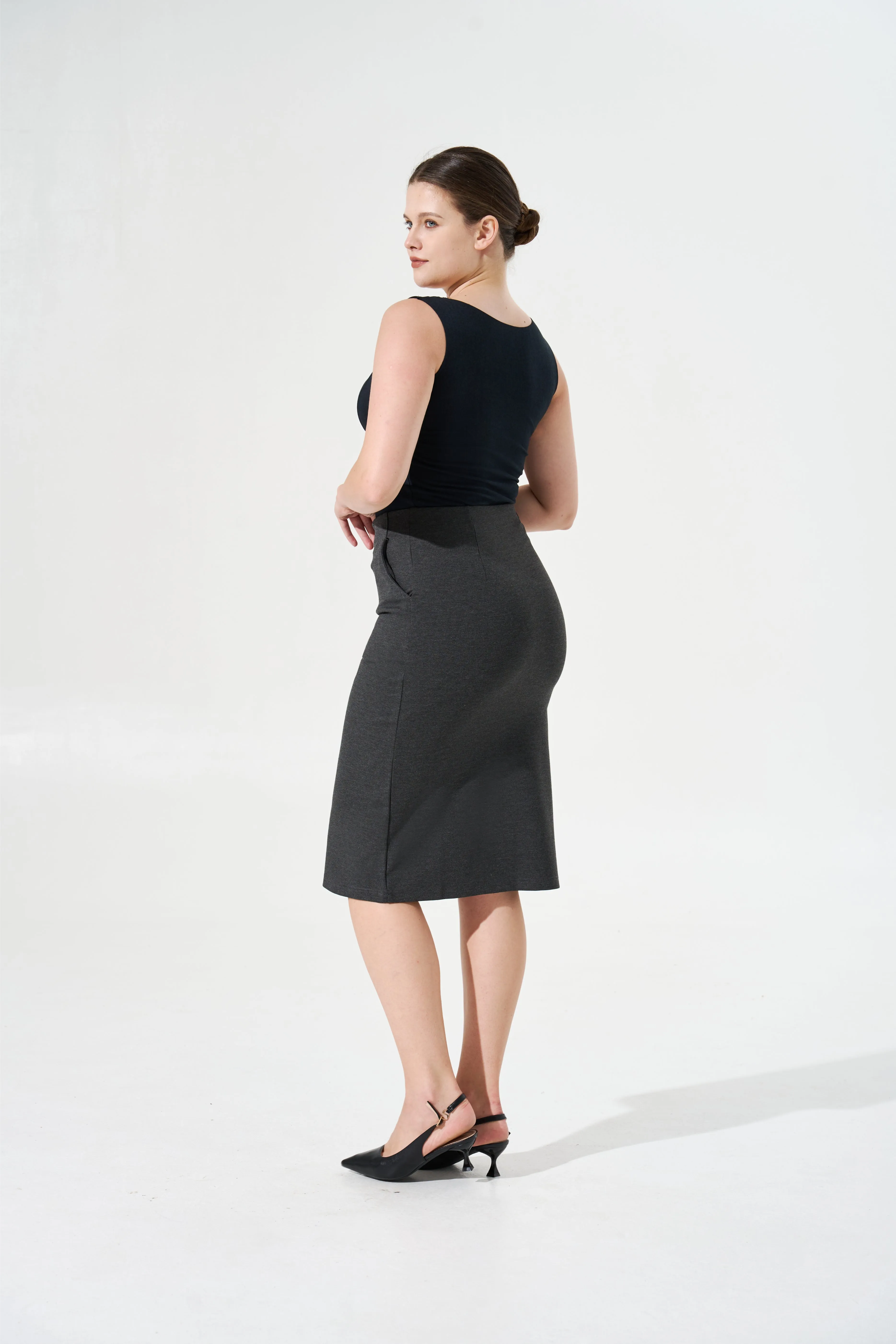 Cooling, Wrinkle-Free, Stretchy Whimsy Skirt With Pockets & Tummy Control