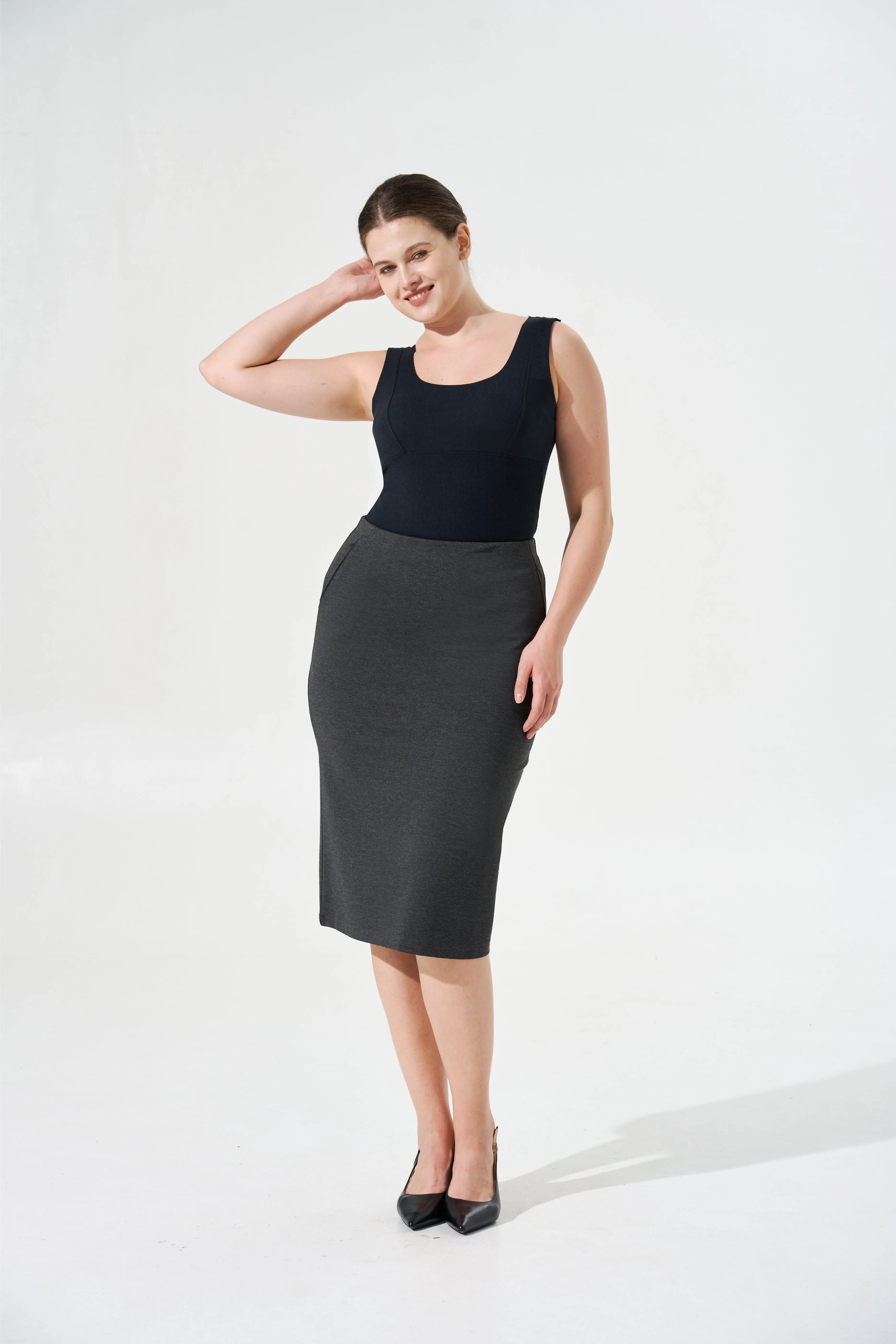 Cooling, Wrinkle-Free, Stretchy Whimsy Skirt With Pockets & Tummy Control