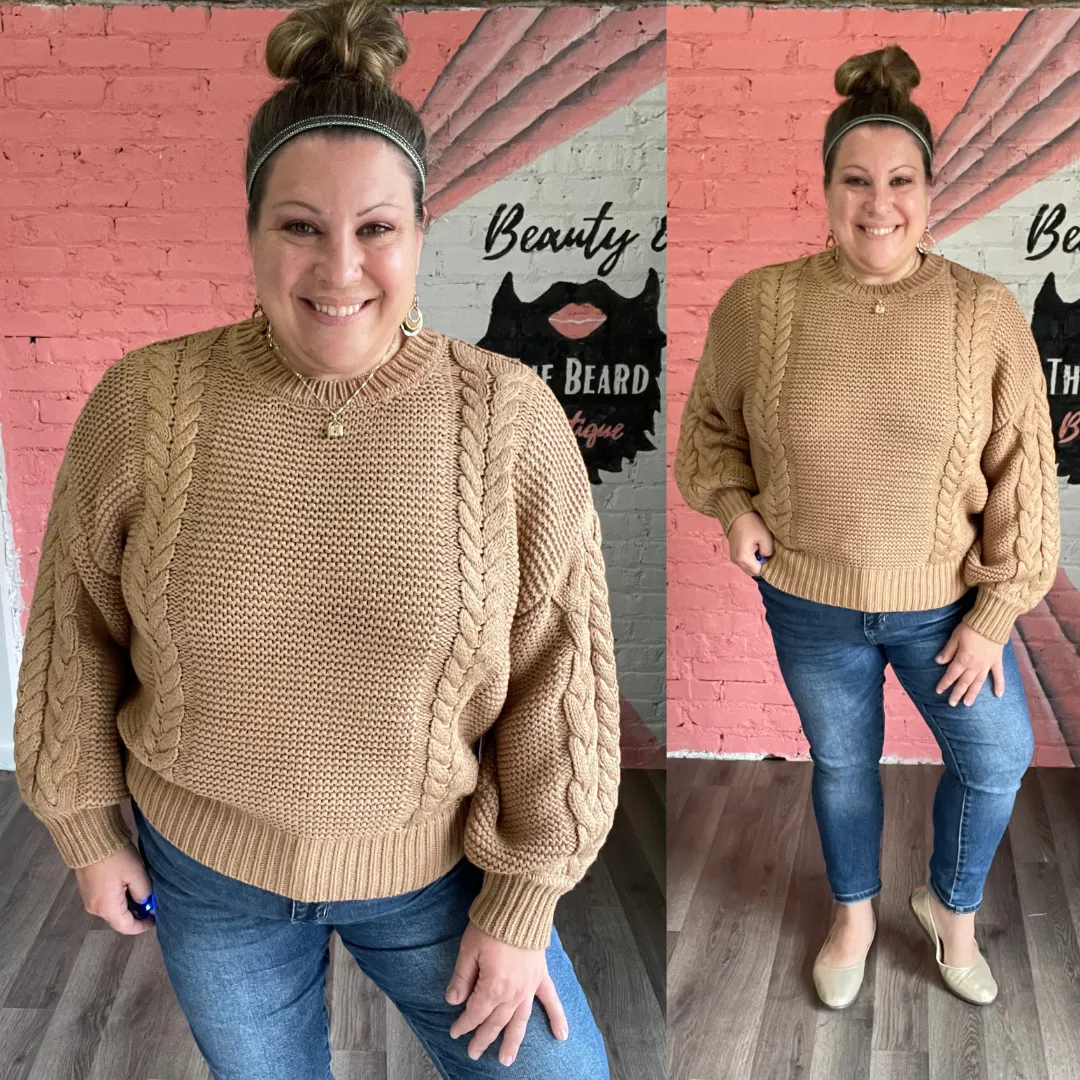 Cozy Crew Cable Knit Sweater