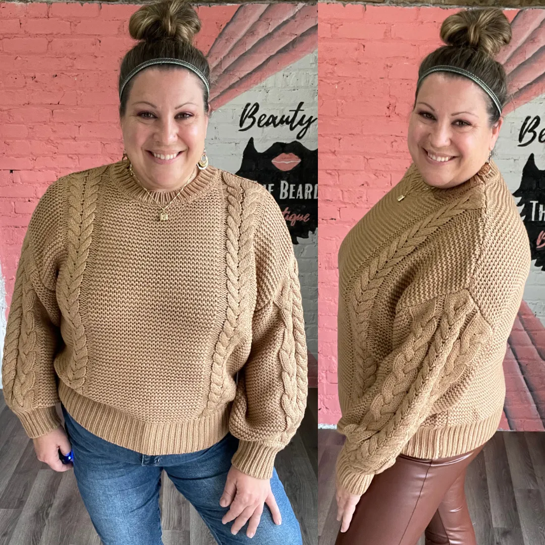 Cozy Crew Cable Knit Sweater