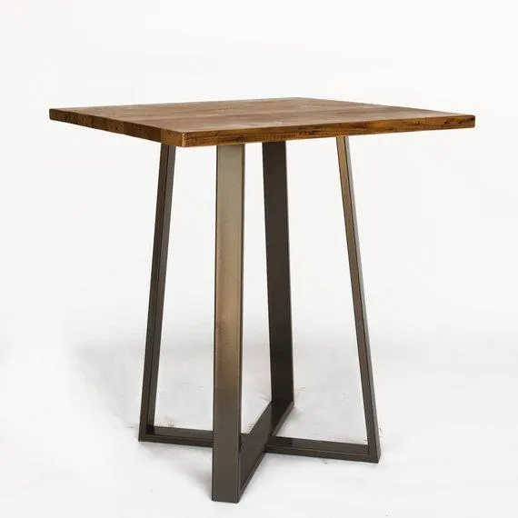 Criss Cross Square Pub Table