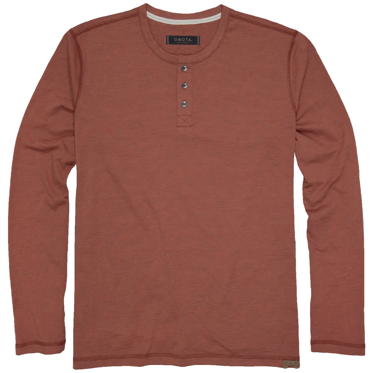 'Dakota Grizzly' Men's Hendrix Jersey Henley Shirt - Clay