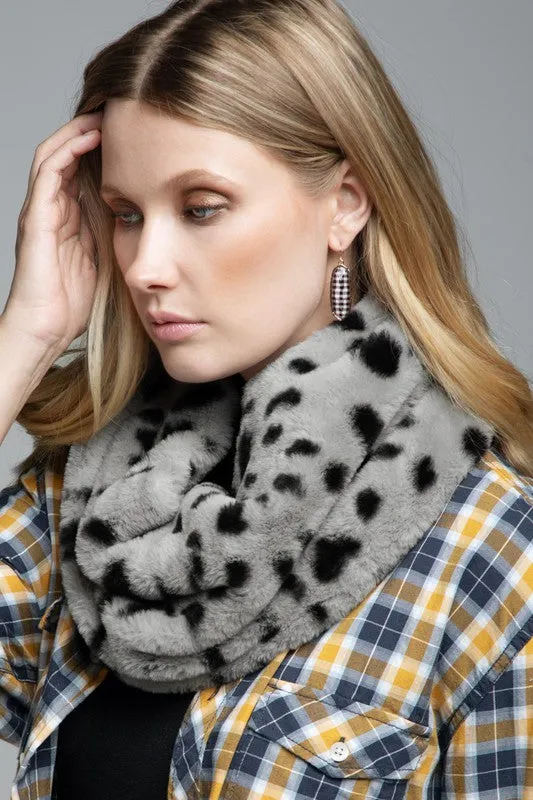 Dalmatian Print Infinity Scarf