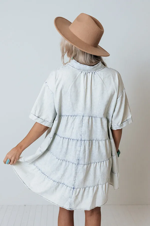 Darling Delights Chambray Dress