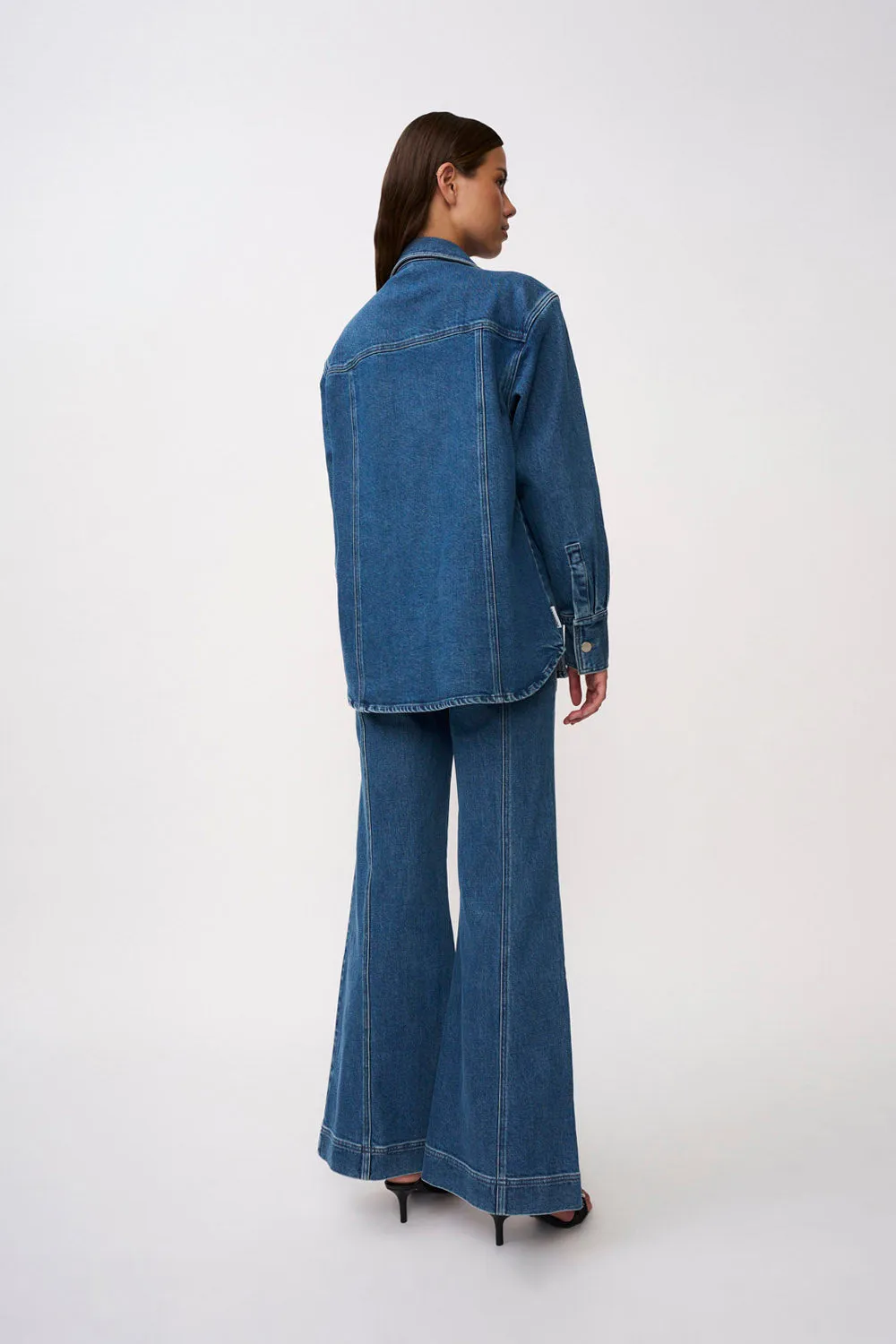 Della Denim Wide Leg Jean | Final Sale - Blue Wash