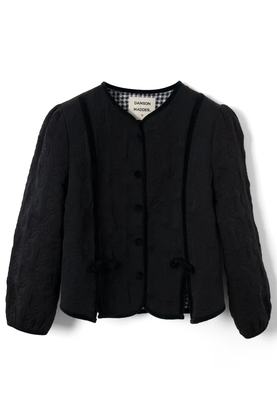 diana quilted jacket - black