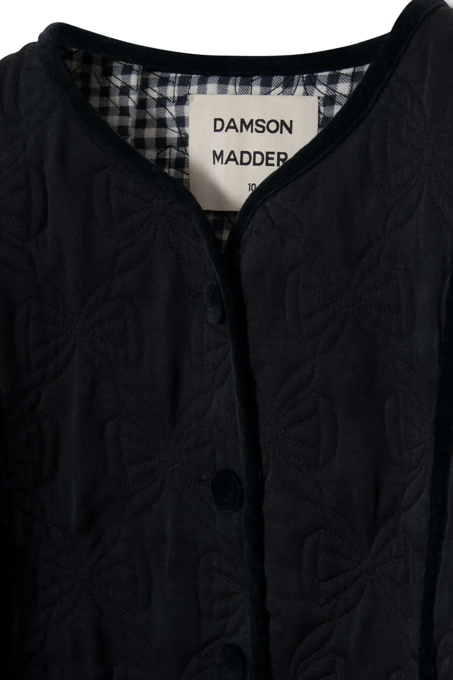 diana quilted jacket - black