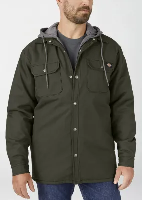 Dickies Men's Fleece Hooded Duck Shirt Hydroshield Jacket