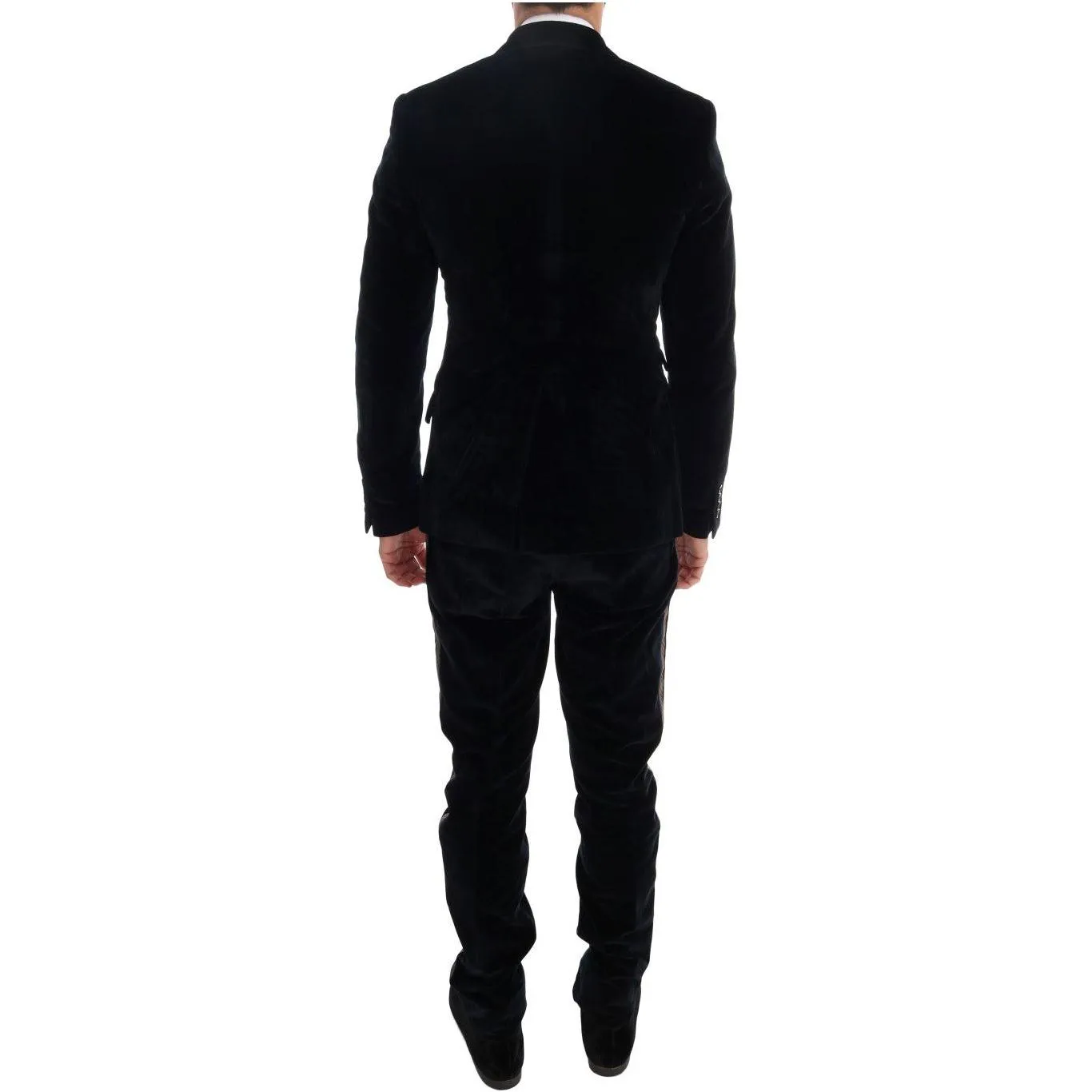 Dolce & Gabbana Elegant Blue Three-Piece Slim Fit Suit