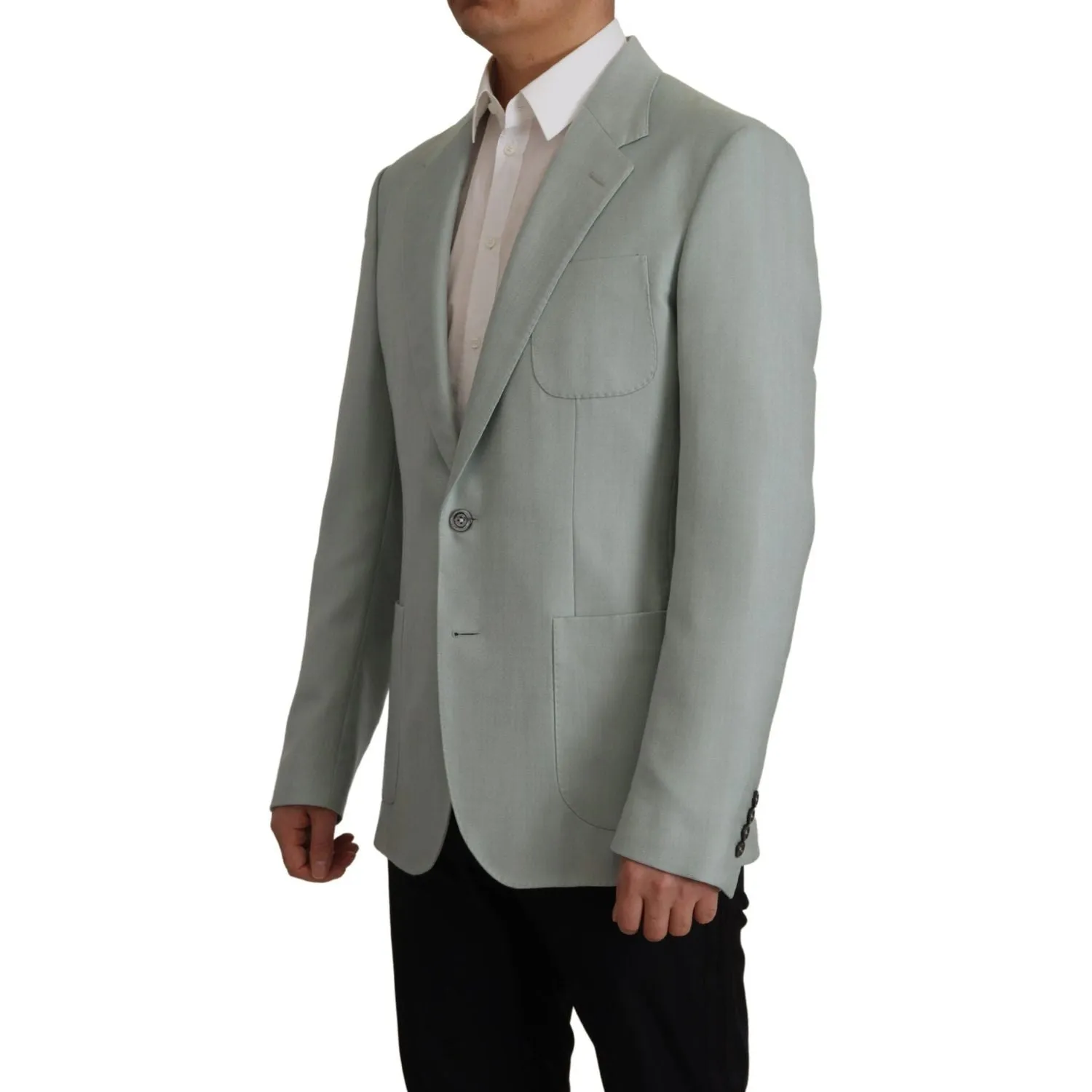 Dolce & Gabbana Elegant Slim Fit Cashmere Silk Blazer Jacket