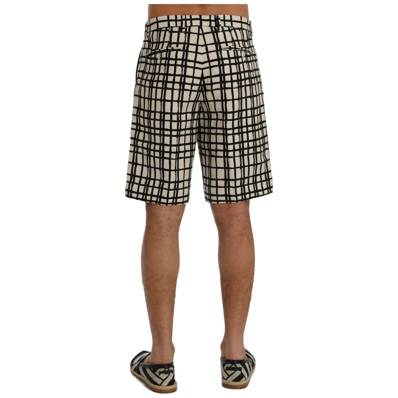 Dolce & Gabbana Elegant Striped Cotton-Linen Shorts