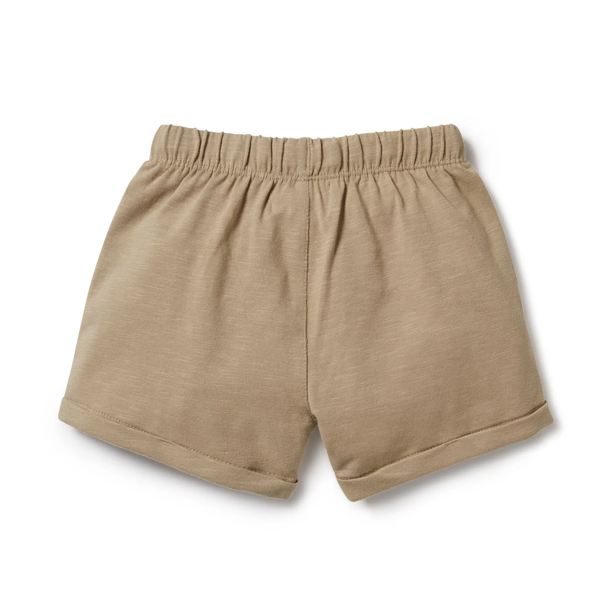 Driftwood Organic Tie Front Short