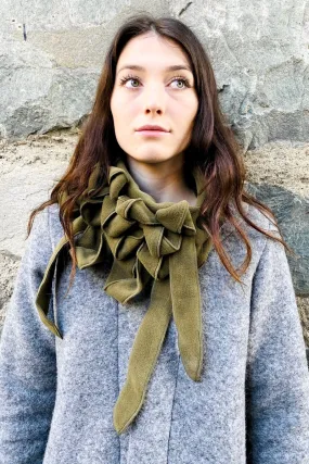 Ellie - Olive Collar Scarf