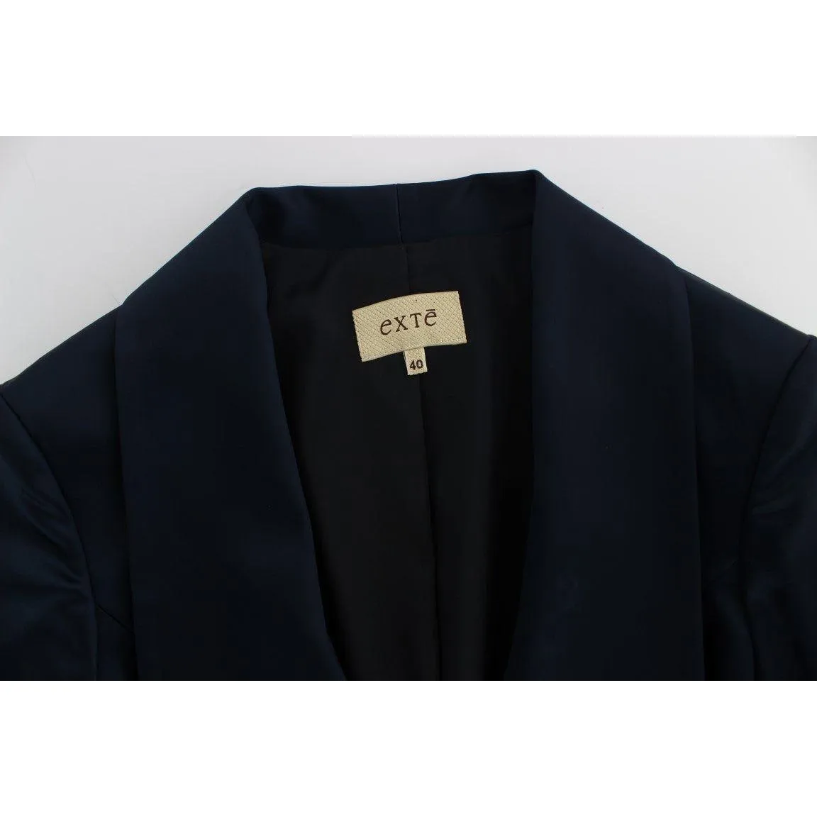 Exte Elegant Blue Blazer Jacket with Designer Flair