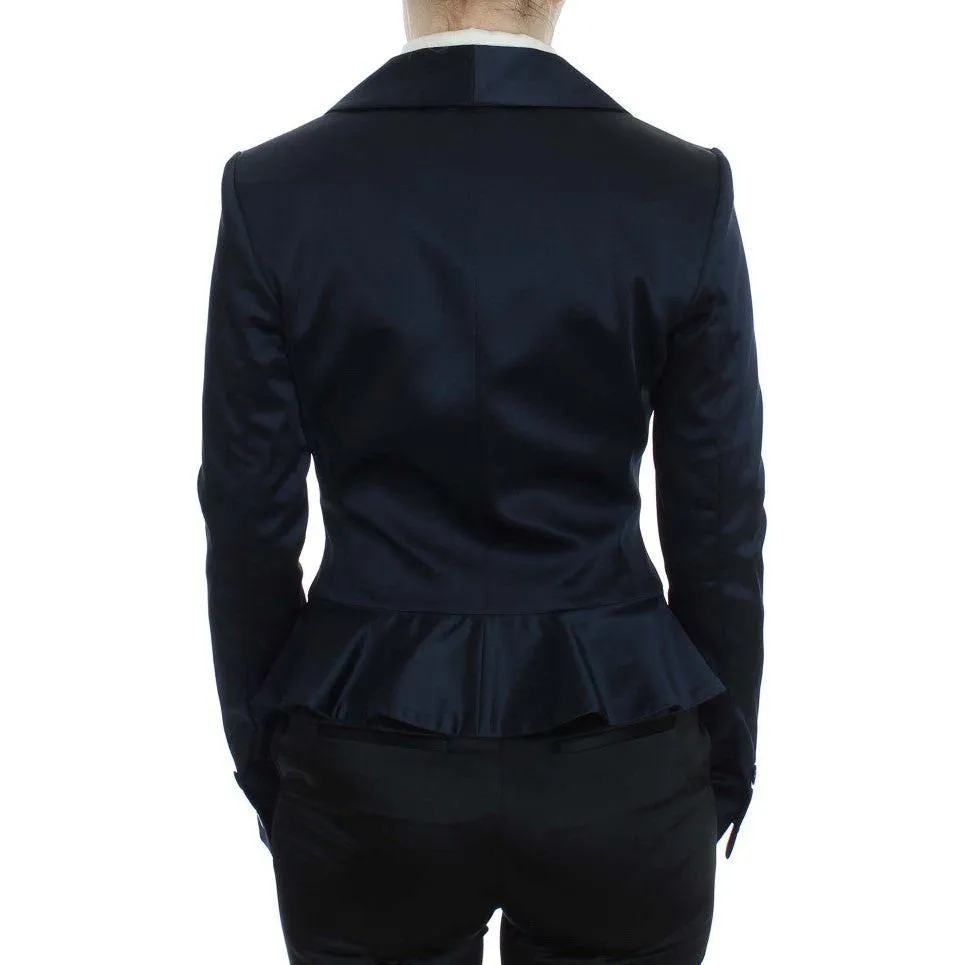 Exte Elegant Blue Blazer Jacket with Designer Flair