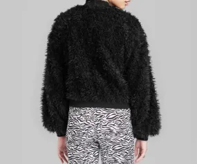 FAUX FUR TOPPER JACKET (SZ 7-8)