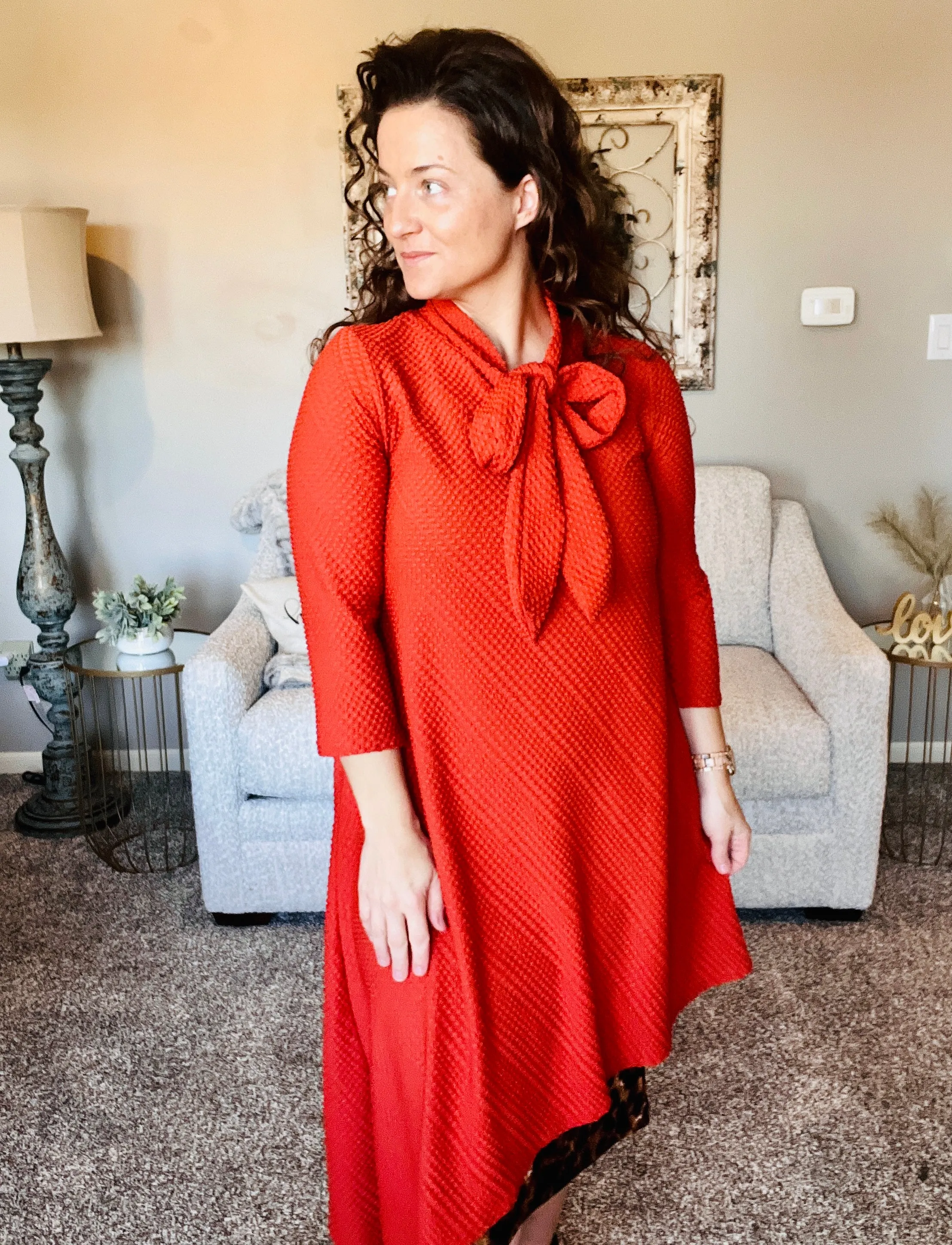 Flash of Style Tunic- Burnt Orange