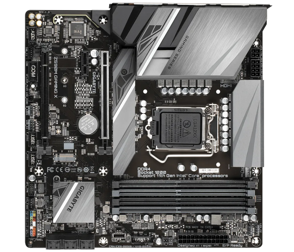 GIGABYTE GA-Z590M GAMING X INTEL LGA1200 MOTHERBOARD