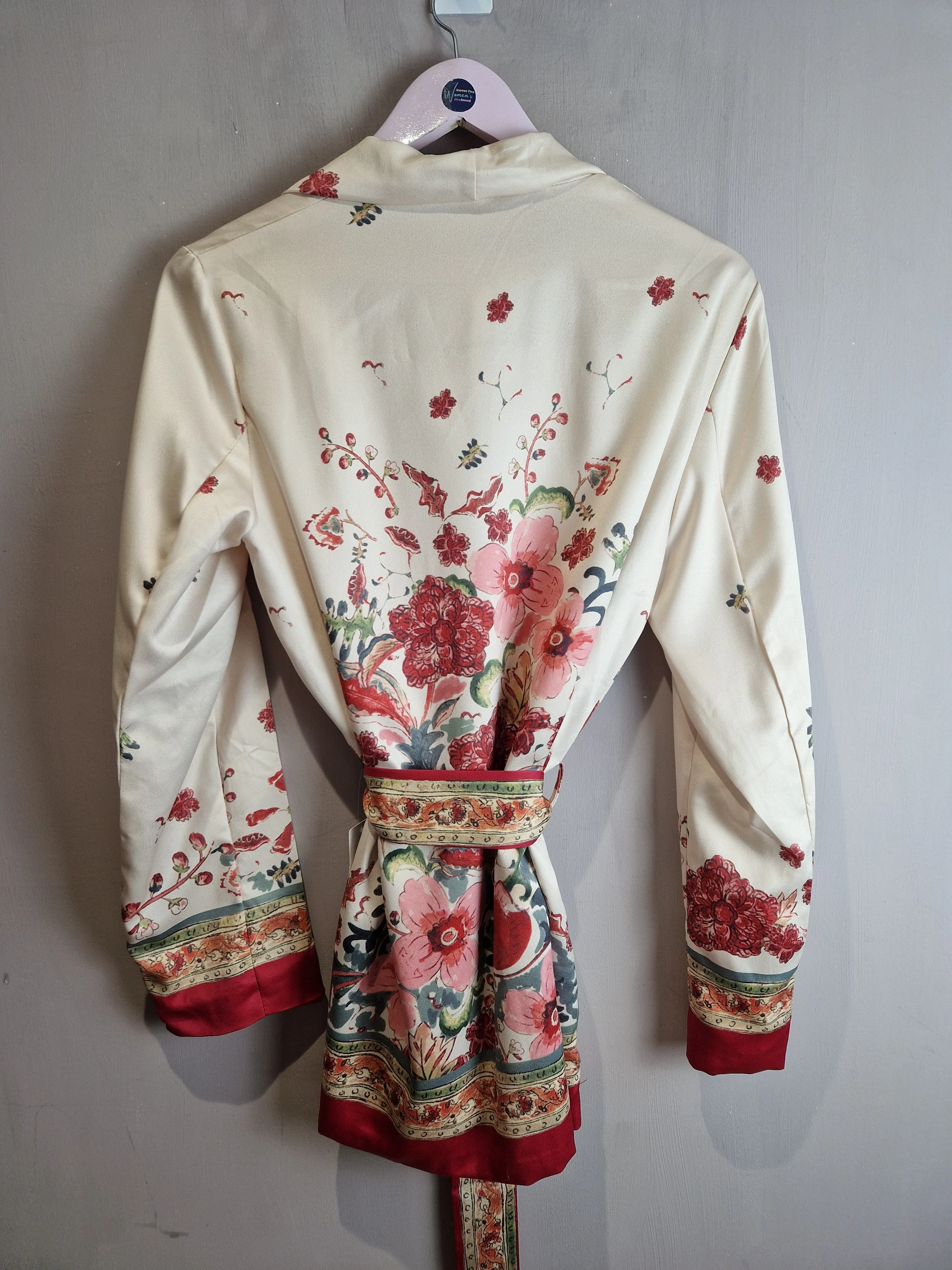 Hey Pretty satin Oriental inspired blazer, new- Medium