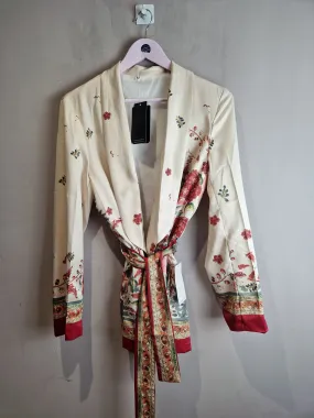 Hey Pretty satin Oriental inspired blazer, new- Medium