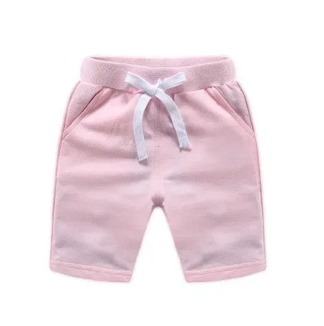 Hot Sale Baby Clothing Boys High Quality Colorful Shorts Summer Fashion Cotton Trousers Kids Solid Beach Shorts Children's Pants