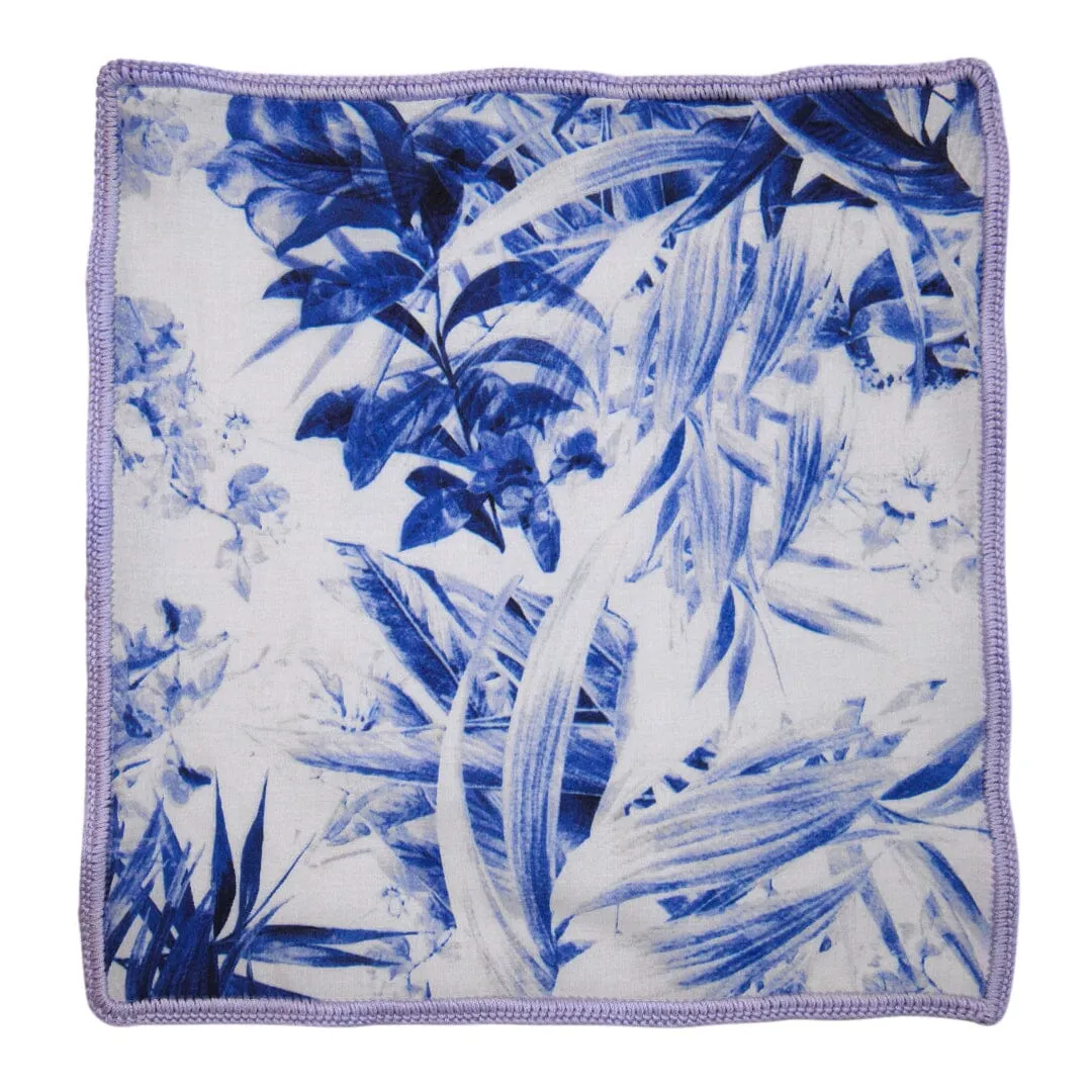 Indigo Jungle With Lilac Blue Signature Border