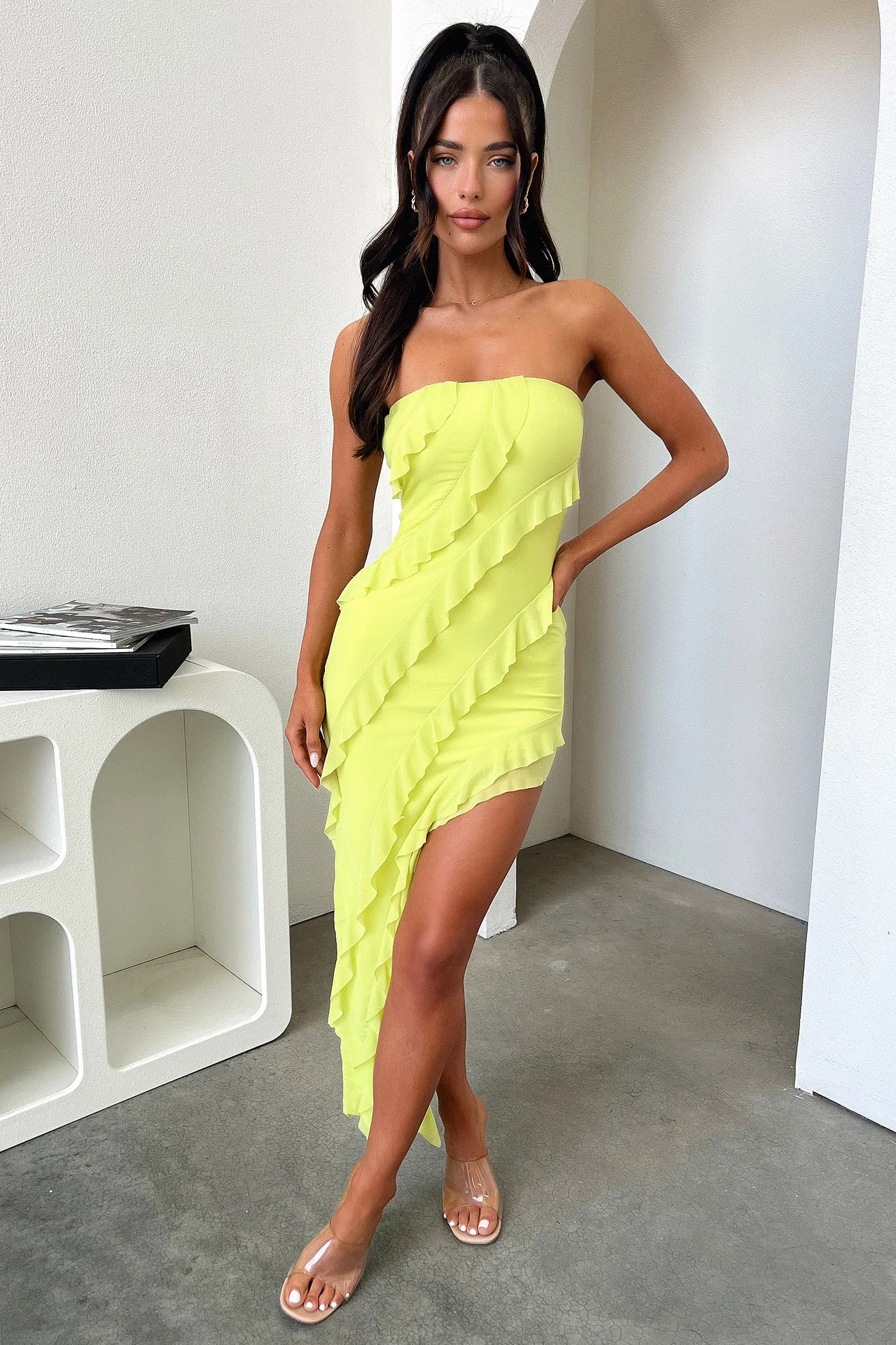 Jadore Dress - Lime